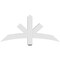 Ekena Millwork Alberta Architectural Grade PVC Gable Bracket, 48"W x 22"H x 4"D x 4"F, 11/12 Pitch GBP048X22X0404ALB00 - alternate 2